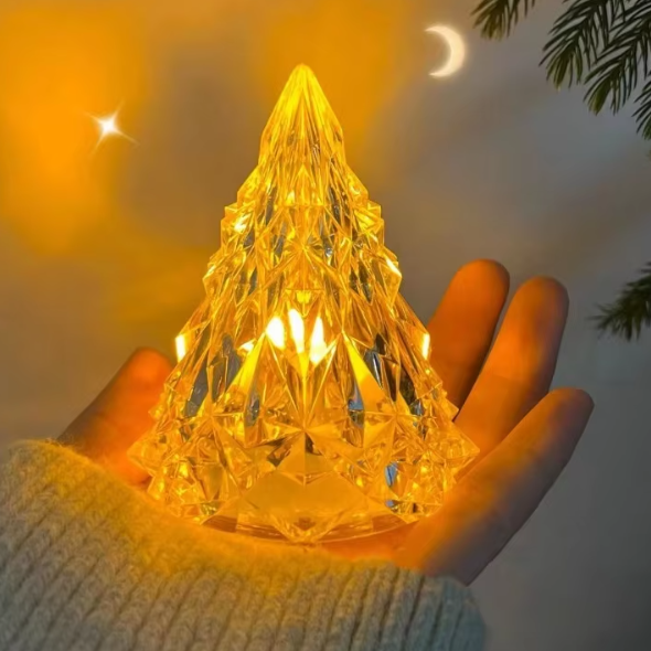 Crystal Christmas Tree Night Light
